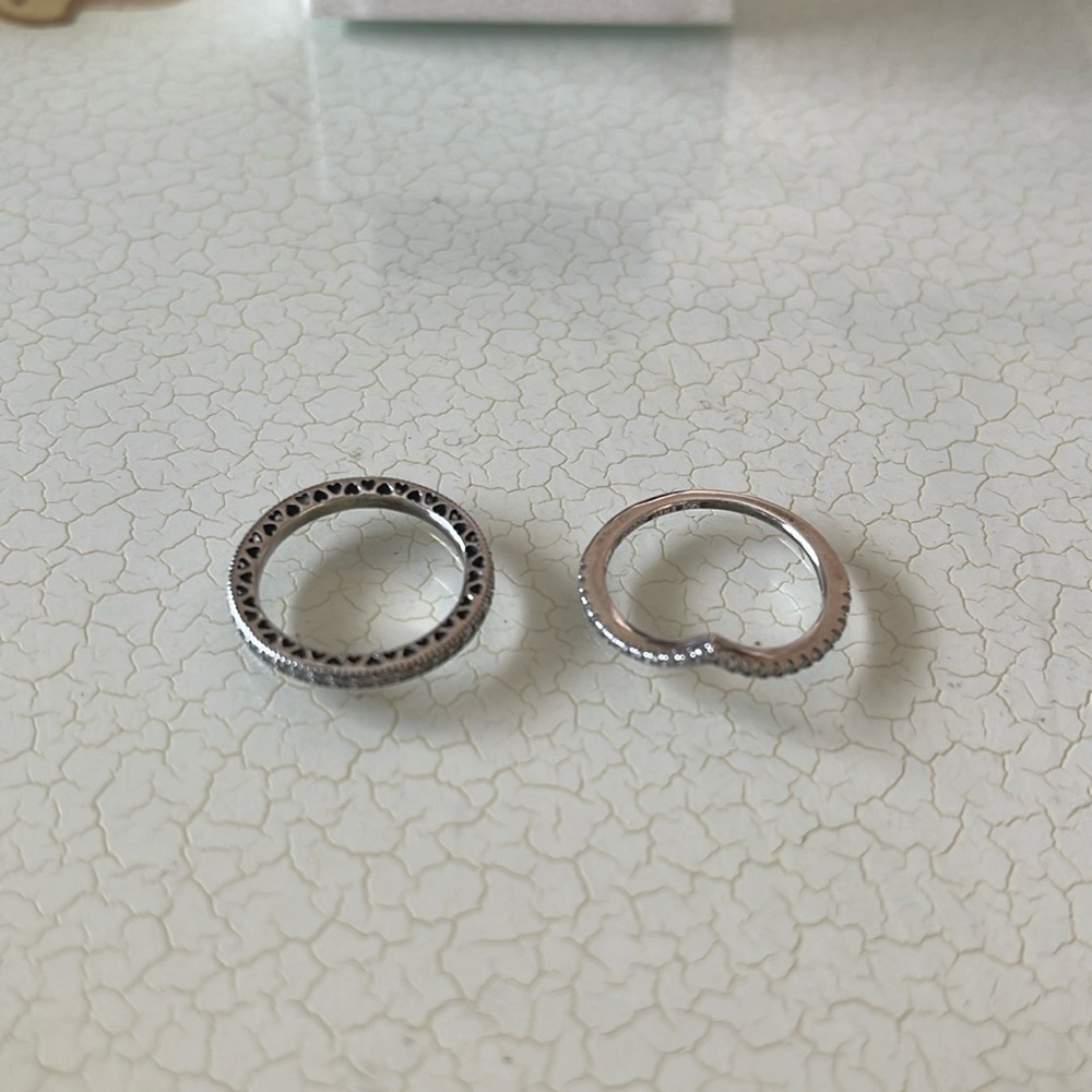 PANDORA RING x2 - Picture 2 of 5